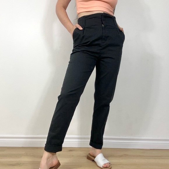 *H&M Black Pleated Dress Pant - Picture 3 of 8